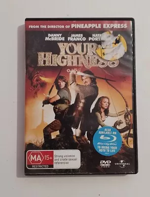 Your Highness DVD Region 4 GC Ex-rental James Franco Danny McBride Free Postage • $7.95