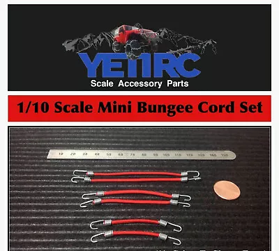 1/10 Scale RC Crawler Accessories RC Mini Bungee Cord Set (6) • $5.89