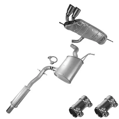 Resonator Pipe Muffler Exhaust System Kit Fits: VW 10-14 Golf 06-09 Rabbit 2.5L • $399.74