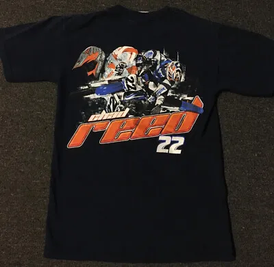 Vtg Chad Reed 22 Motocross Shirt S Supercross Racing Motorsport MX Grunge 90s • $49.95