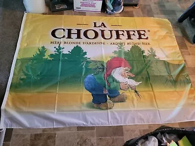 LA Chouffe Blonde Beer Gnome Figure Statue Banner Flag Sign Belgium New • $49.99