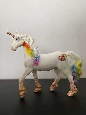 Schleich Bayala 70726 Rainbow Love Unicorn Mare Figure - Glitter Sparkles - VGC • £8.90