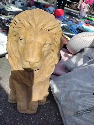 Vintage 1 Ft Tall Cement Lions Statue • $100