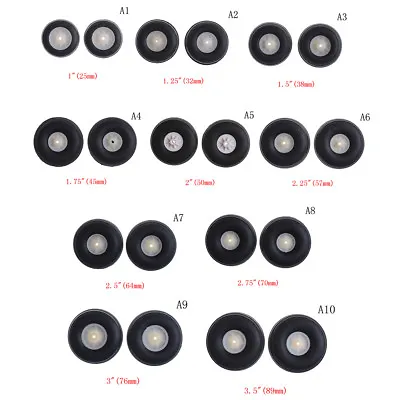 1  - 3.5  Rubber PU Wheel With Plastic Hub For RC Airplane Replacement Parts_-_ • $7.07
