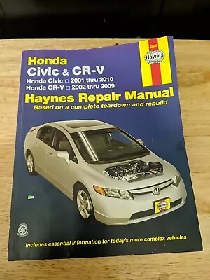 Haynes 42026 Repair Manual For Honda Civic 2001-2010 & Honda CR-V 2002-2009. • $15.99