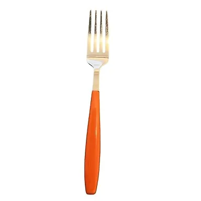 Vintage FIESTA JAMBOREE Stainless Orange Glossy Fork Cutlery Replacement • $8.95