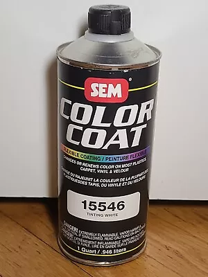 SEM 15546 Color Coat Tinting White Flexible Interior Paint 1 Quart Cone Top Can • $76.50