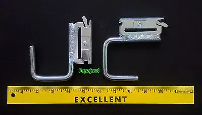 (2) E-Track 2  Square J Hook Tie Down Clips Enclosed Trailer Cargo Motorcycle • $15.35