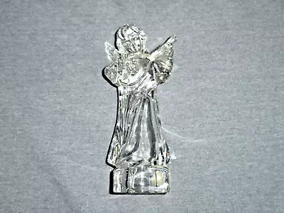 Mikasa Full Lead Crystal Angel With Mandolin   Herald Collection  8 Inches • $24.99