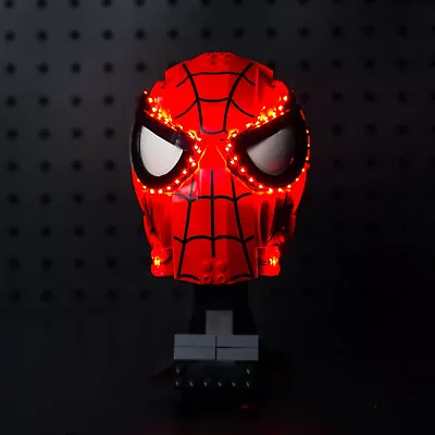 LocoLee LED Light Kit For Lego 76285 Marvel Spiderman Mask Creative Lighting Set • $37.58