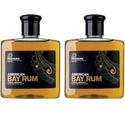 2 X Pashana American Bay Rum Hair Scalp Tonic 250ml Pack Of 2 • £19.99