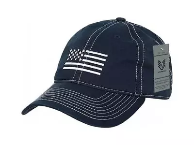 Men's USA Baseball Cap Polo Style Patriotic American Flag Design New Navy Cap • $14.49