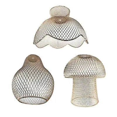 Metal Pendant Lamp Shade Hanging Light Cover Lampshade For Bedroom Cafe • £8.95