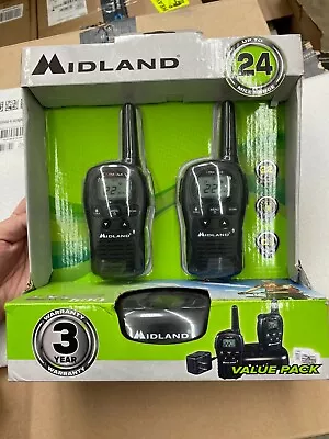 Midland - LXT500VP3 22 Channel FRS Walkie Talkies With Channel Scan - Extended  • $49.99