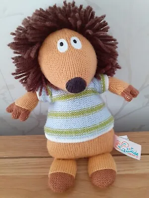 £14 • Buy Latitude Enfants Hugo Hedgehog Knited Soft Toy Stripes Brown Wool Hair 