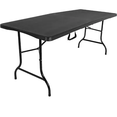 New Home Era 6-Foot Folding Table - 6 Ft Plastic Folding Table For Picnics • $69.99