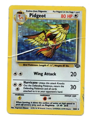 $9.93 • Buy Pidgeot - Jungle Set - 8/64 - Holo Foil Rare - Pokemon Card - Heavily Played