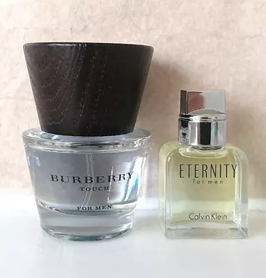 Burberry Touch For Men Eau De Toilette 30ml & Calvin Klein CK Eternity 15ml • £8.99