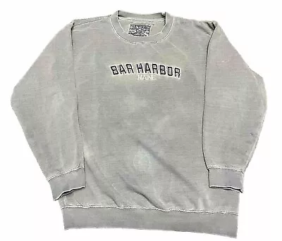 Vtg Bar Harbor Maine Crewneck Sweatshirt Adult Large Blue Gray • $18.99