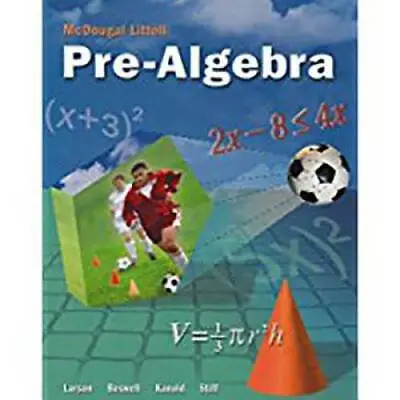McDougal Littell Pre-Algebra: Student Edition 2005 - Hardcover - GOOD • $17.99
