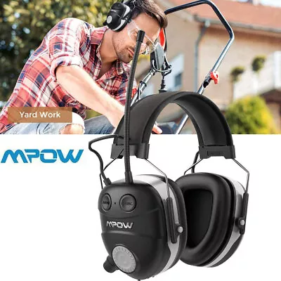 Mpow Bluetooth Ear Defenders AM/FM Radio Noise Cancelling Wireless Ear Muffs UK • £40.99