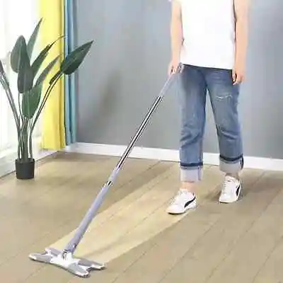 X-Type Squeeze Mop With Reusable Microfiber Pads 360 Degree Flat Floor Mop Home • $22