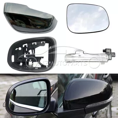 Side Mirror Cover Heated Lens Turn Lamp Frame For Volvo S60 V40 S80L 2011 ~ 2019 • $51.56