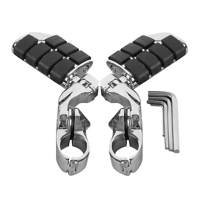 1.25  Chrome Adjustable Highway Short Mount Foot Pegs Fit For Harley Touring US • $39.19