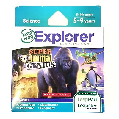 LeapFrog Super Animal Genius For LeapPad Leapster Explorer Science K-4th Grade • $128.19