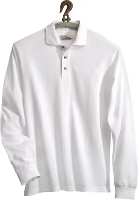 NWT 4XLT 4X Tall 100% Cotton Long Sleeve Pique Polo Shirt Tri-Mountain • $37.95