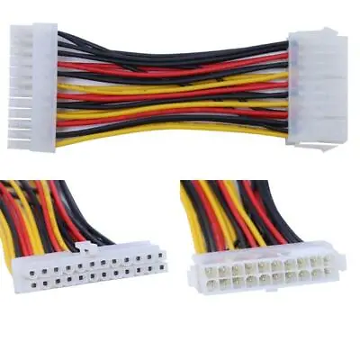 20-Pin To 24-Pin ATX Female To Male Power Extension PSU Mainboard Power Cable • £4.79