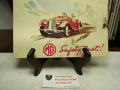 Vintage 1953 MG T.F. Series  Safety Fast!  Dealer Advertisement Catalog/Brochure • $50