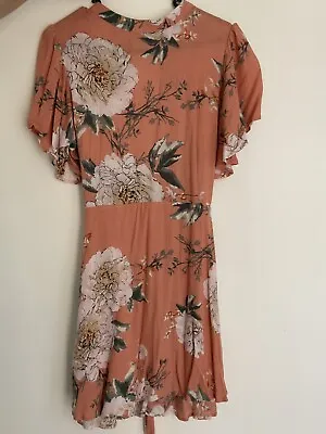 $28 • Buy Peach/pink Floral Dress Petal Sndys