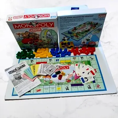 Kids Monopoly Junior Board Game Parker Brothers Complete 2005 Edition • $15.97