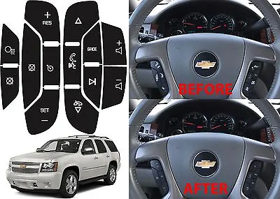 Replacement Steering Wheel Button Stickers For 2007-2014 Tahoe Suburban Yukon • $19.99