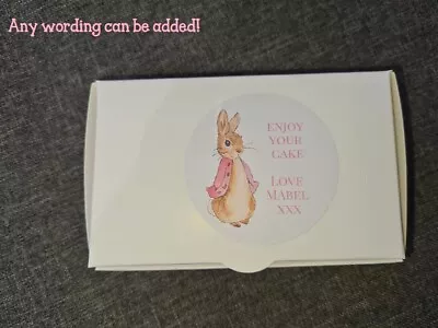 Personalised Cake Box Boxes Birthday Party Christening Baby Shower Peter Rabbit • £55.99