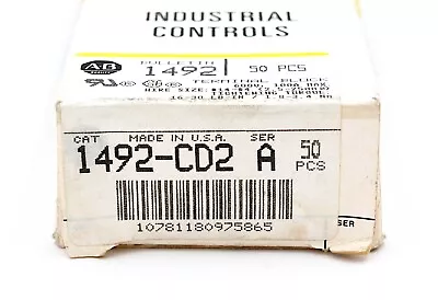 $106.25 • Buy ALLEN BRADLEY AB 1492-CD2 SER. A (PKG OF 50) White Terminal Block 100 Amp 600V