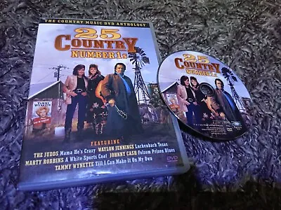 25 Country Number 1s No.1s (DVD 2004) Johnny Cash Tammy Wynette • £3.25