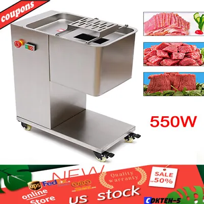 110V 550W Meat Cutting Machine Meat Cutter Slicer With 3mm Blade 500KG/H Output • $532.95
