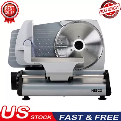 7.5 Food Slicer 180W Meat Slicers Precision Depth Control Stainless Steelb Lade • $113.34