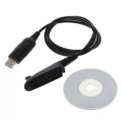 USB Programming Cable W/CD For Motorola Walkie Talkie Radio GP328 GP338 PTX760 • $18.58
