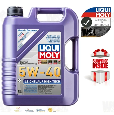 Liqui Moly SAE 5W40 0W30 10W60 5W30 0W40 10W30 Synthetic Technology Engine Oils • £19.99