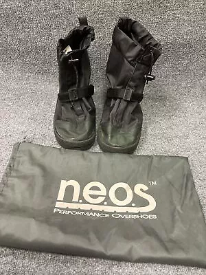 NEOS Villager Overshoe Waterproof Black/Green Boots V21A - Men's Size Large • $29.90