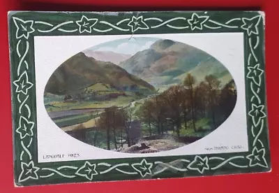 National Series Colour Postcard - Langdales Pikes From Thrang Crag - 1909 #z • £1.50