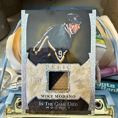 2023 LEAF ULTIMATE HOCKEY Relic GUR-28 Mike Modano Silver Sparkle /20 Nice Patch • $9.99