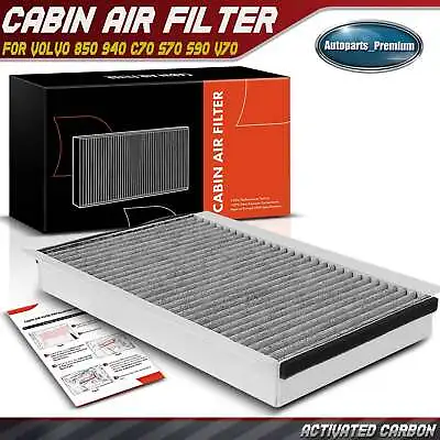 New Front Activated Carbon Cabin Air Filter For Volvo 850 940 C70 S70 S90 V70 • $11.19