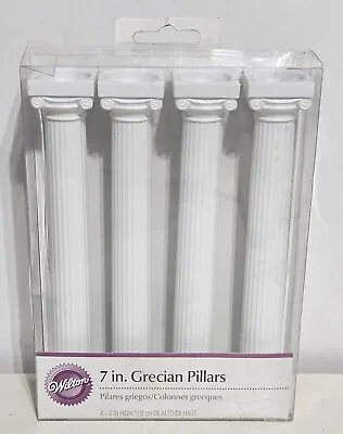 Wilton 7” Grecian Pillars 4 Pack Tiered Cakes Wedding Decorating Supplies - NEW • £18.31