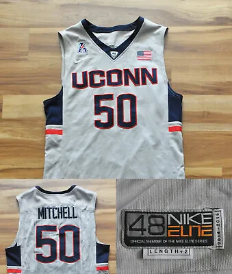 #50  Mitchell  UConn Huskies Nike Jersey 2014/15 Game Used?/Team Issue 48+2 • $399.99