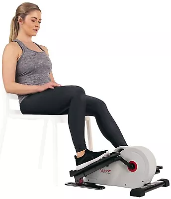 Fully Assembled Magnetic Under Desk Elliptical PeddlerPortable  (White/Pink) US • $109.99