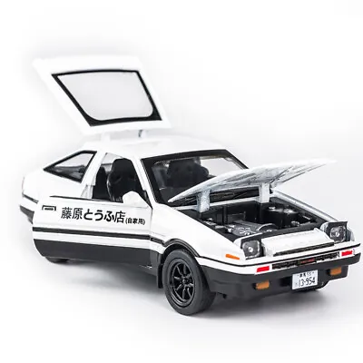 1:28 Scale Initial D Toyota TRUENO AE86 Model Car Collection W/ Sound Light Gift • $32.99